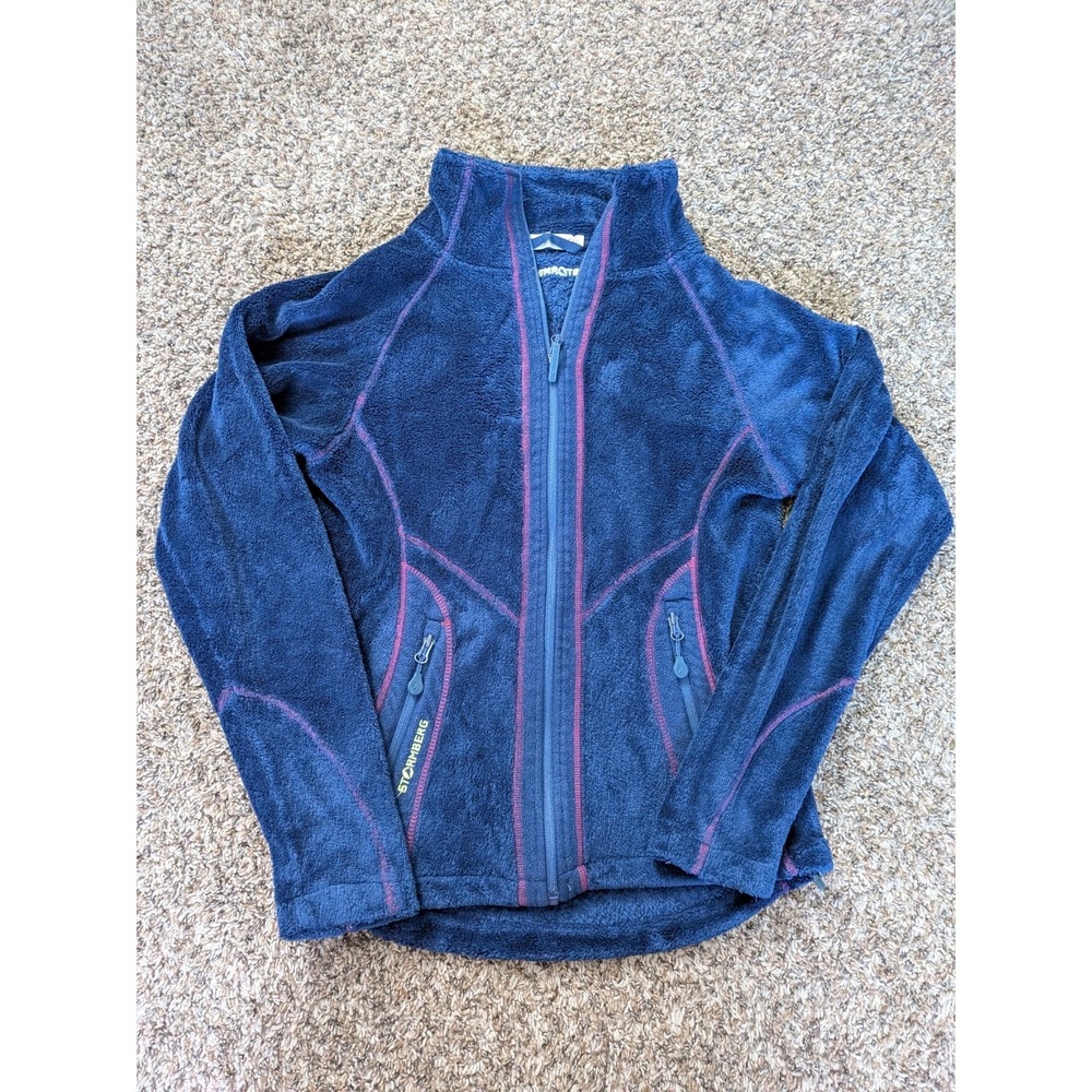 Stormberg Fleece Zip Up Jacket Purple Blue‎ Winter Women's Small Nordvik Nordic